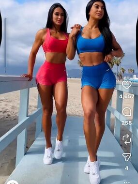ISO- the green and pink sets - size Medium or large shorts - small/medium top-